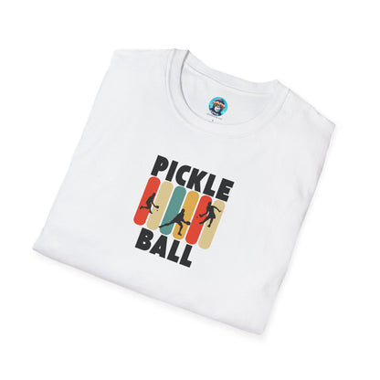 Pickleball Shadow Figures: Unisex Softstyle T-Shirt