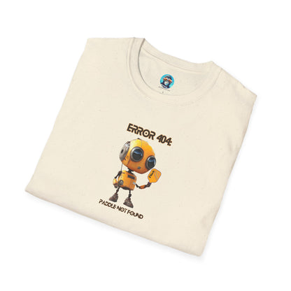 Paddle Not Found Pickleball Robot: Unisex Softstyle T-Shirt