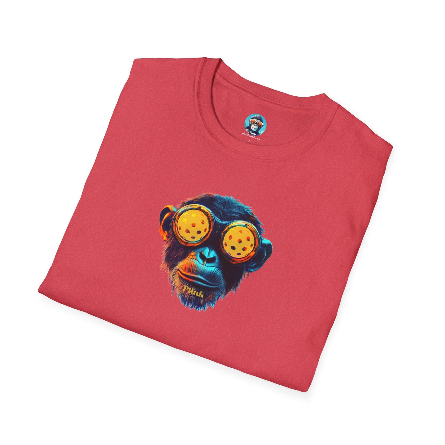 BladeZ the Chimp: Pickleball Unisex Softstyle T-Shirt