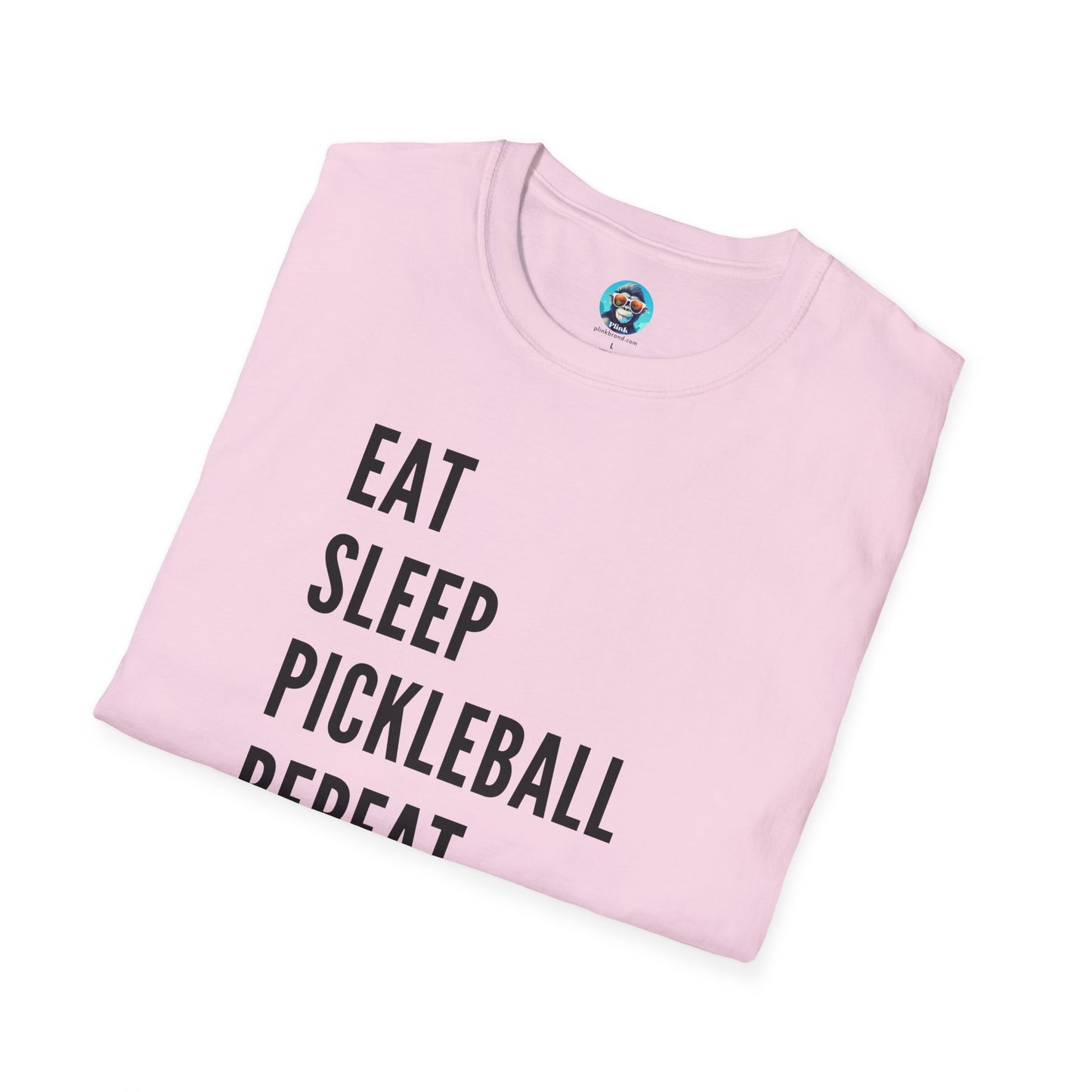 Eat Sleep Pickleball: Pickleball Unisex Softstyle T-Shirt