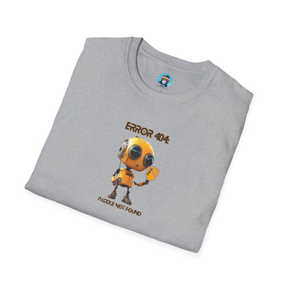 Paddle Not Found Pickleball Robot: Unisex Softstyle T-Shirt