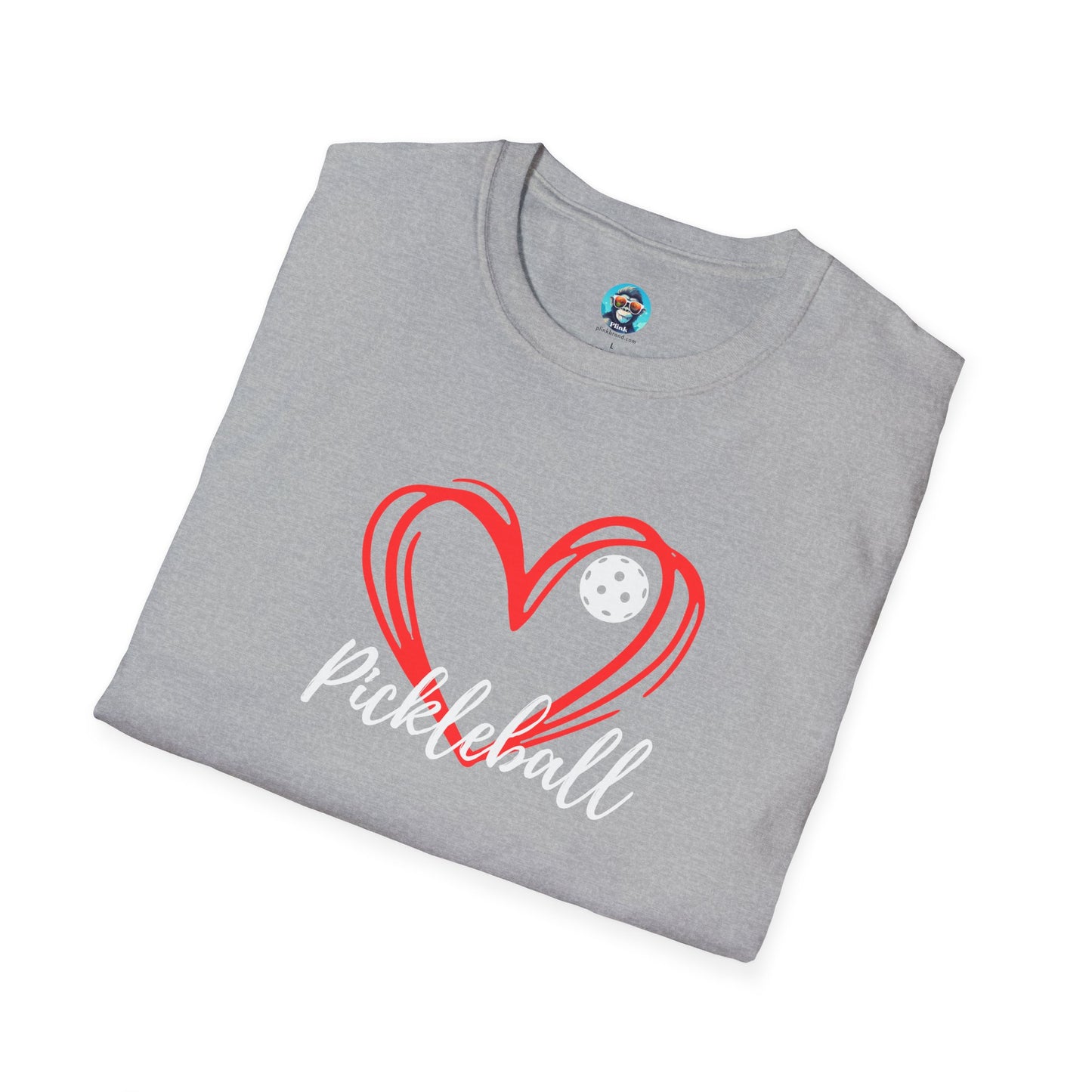 Pickleball Heart: Unisex Softstyle T-Shirt