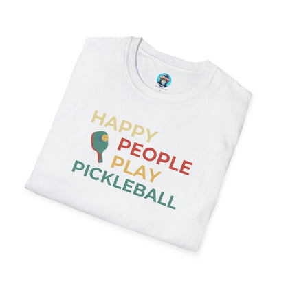 Happy People Play Pickleball: Unisex Softstyle T-Shirt