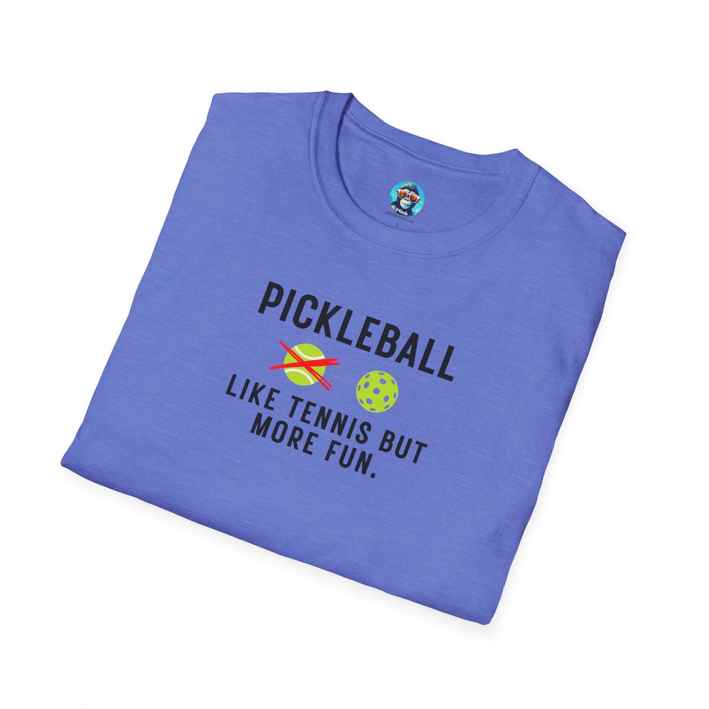 Like Tennis But More Fun: Pickleball Unisex Softstyle T-Shirt