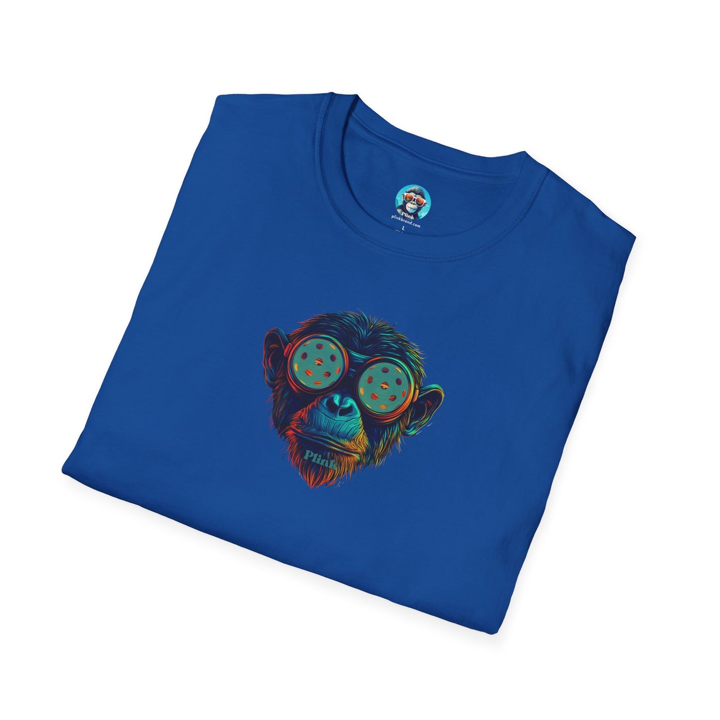 CyberAce the Chimp: Pickleball Unisex Softstyle T-Shirt