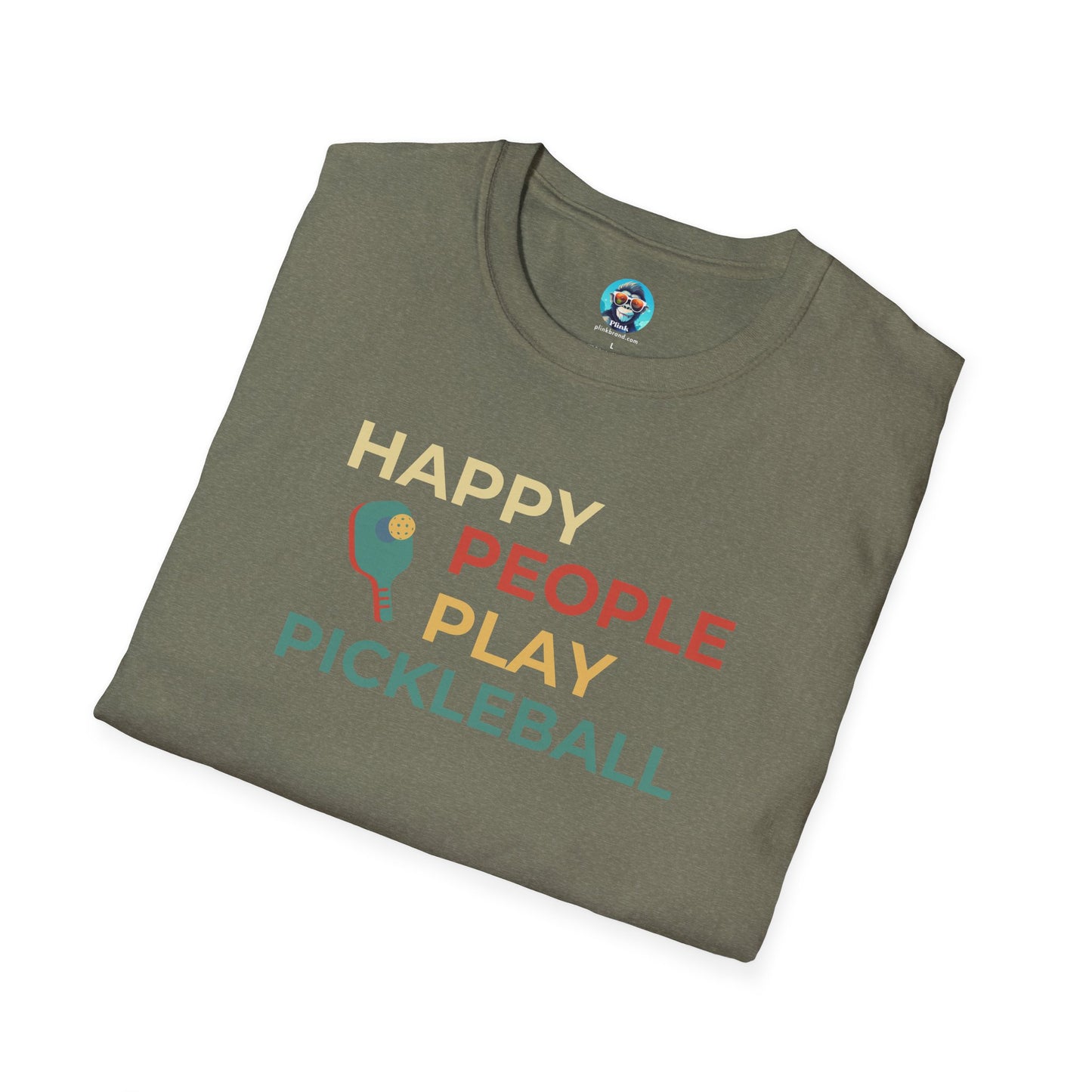 Happy People Play Pickleball: Unisex Softstyle T-Shirt