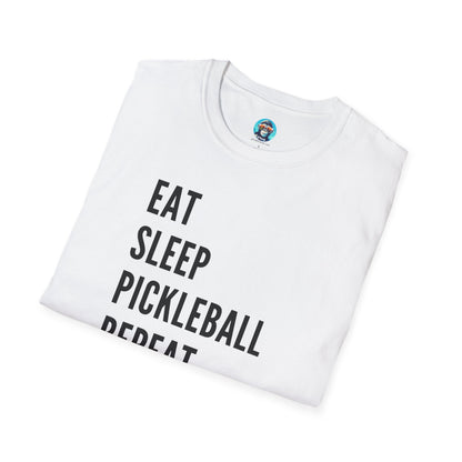 Eat Sleep Pickleball: Pickleball Unisex Softstyle T-Shirt