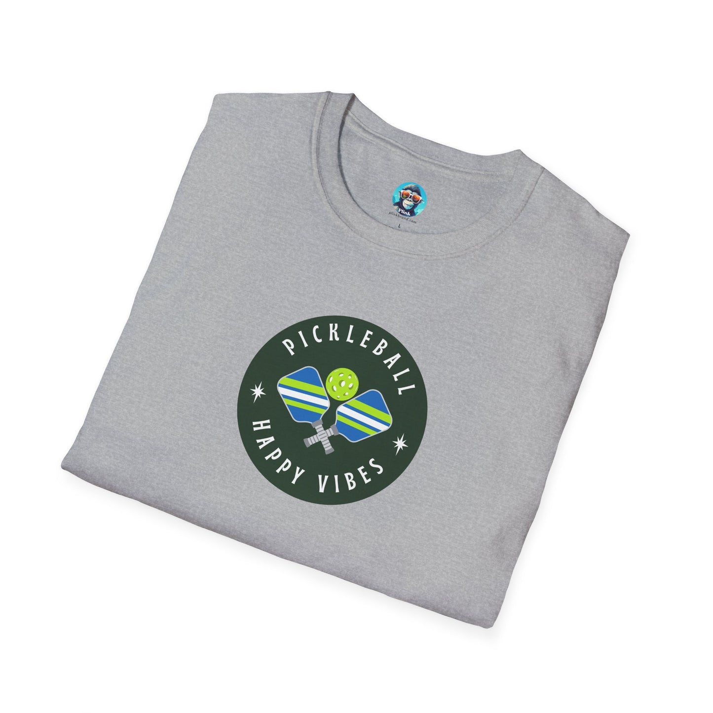 Happy Vibes: Pickleball Unisex Softstyle T-Shirt