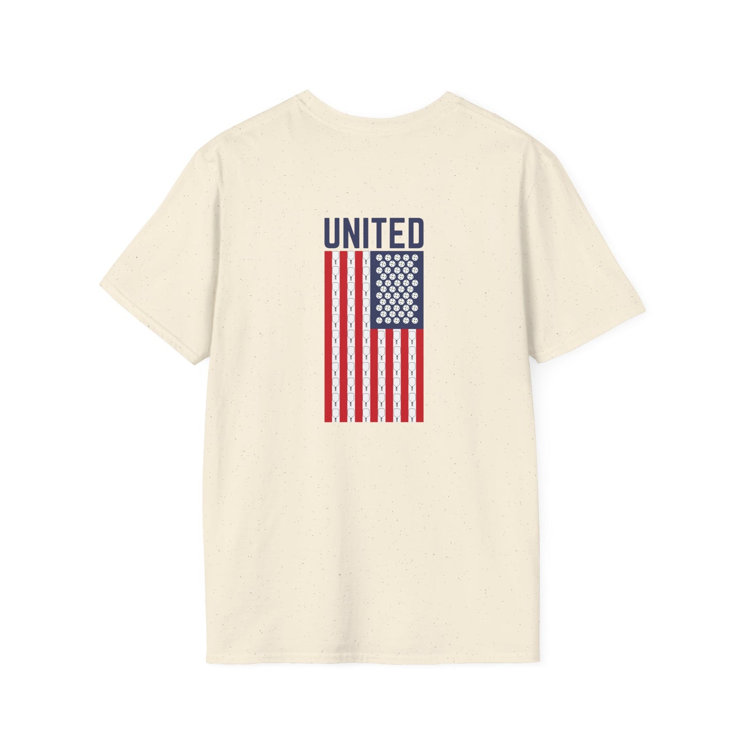 United Pickleball Front and Back: Unisex Softstyle T-Shirt