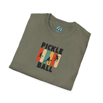 Pickleball Shadow Figures: Unisex Softstyle T-Shirt