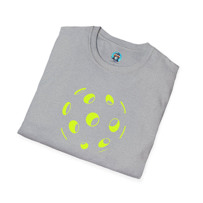 Pickleball Outline: Unisex Softstyle T-Shirt