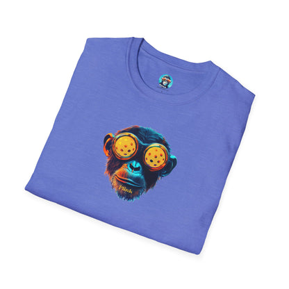 BladeZ the Chimp: Pickleball Unisex Softstyle T-Shirt