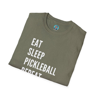 Eat Sleep Pickleball: Pickleball Unisex Softstyle T-Shirt