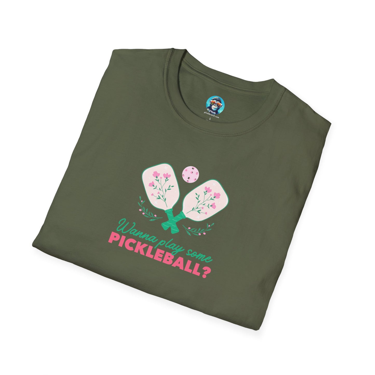 Wanna Play Some Pickleball?: Unisex Softstyle T-Shirt