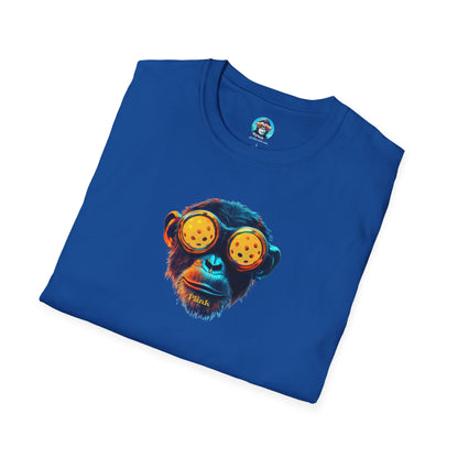 BladeZ the Chimp: Pickleball Unisex Softstyle T-Shirt