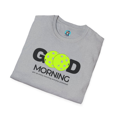 Get Up and Play Pickleball: Unisex Softstyle T-Shirt