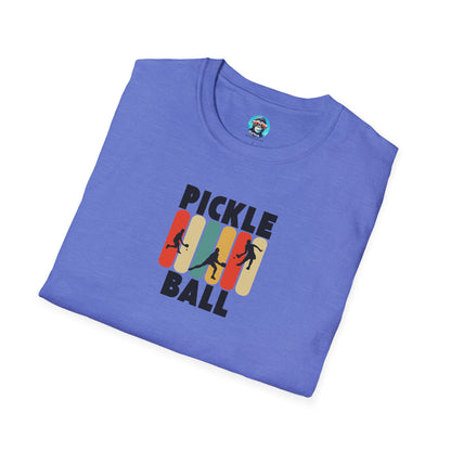 Pickleball Shadow Figures: Unisex Softstyle T-Shirt