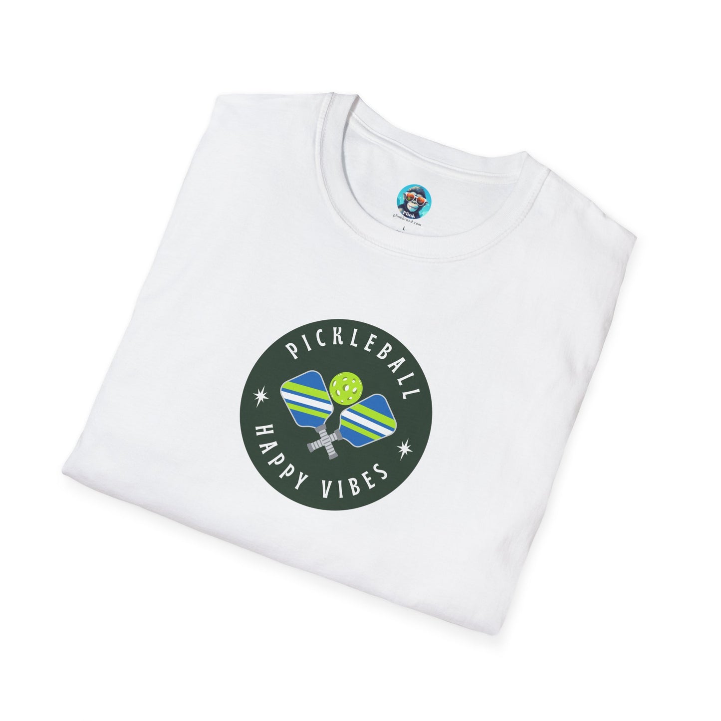 Happy Vibes: Pickleball Unisex Softstyle T-Shirt