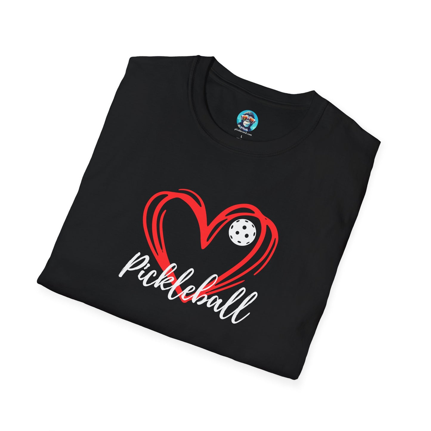 Pickleball Heart: Unisex Softstyle T-Shirt