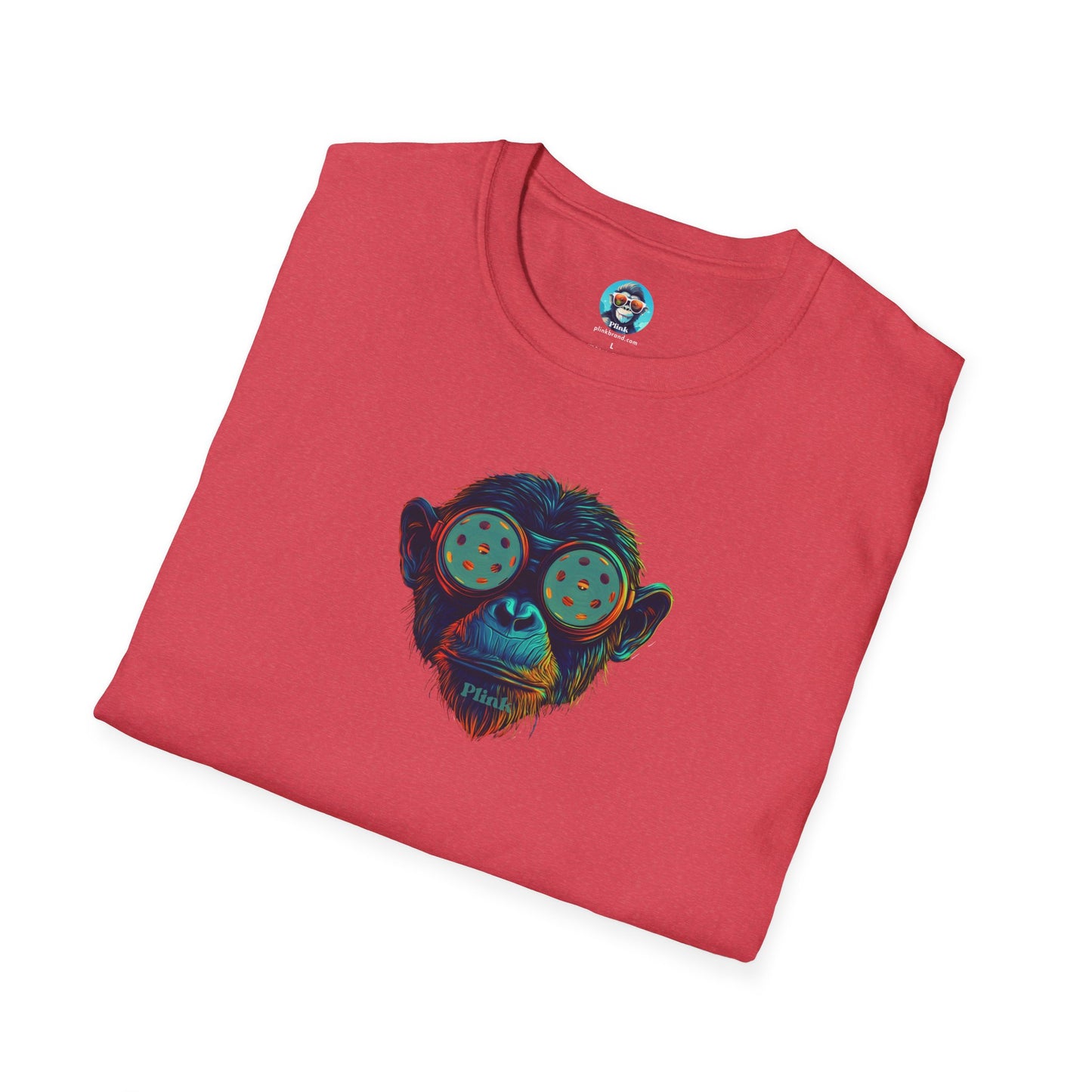 CyberAce the Chimp: Pickleball Unisex Softstyle T-Shirt