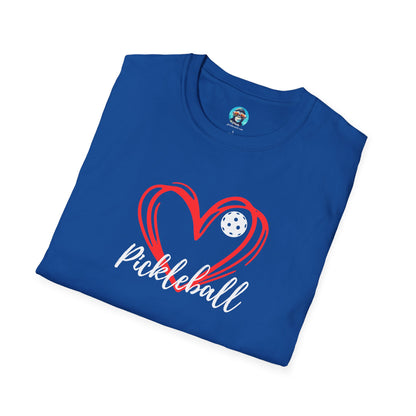 Pickleball Heart: Unisex Softstyle T-Shirt