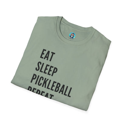 Eat Sleep Pickleball: Pickleball Unisex Softstyle T-Shirt