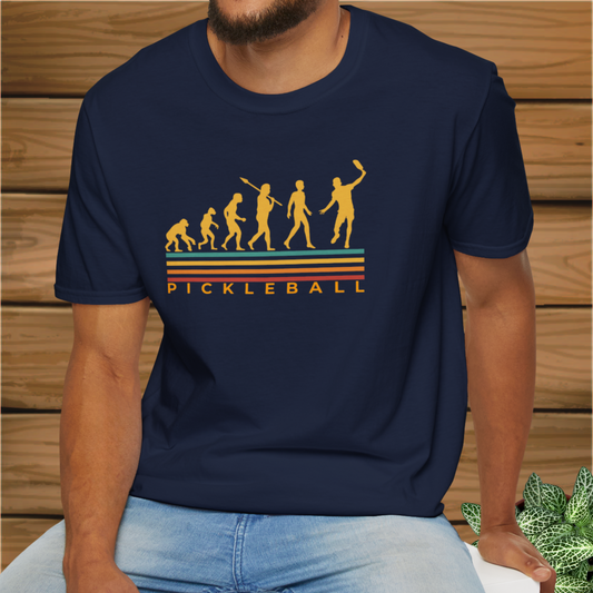 Pickleball Evolution: Unisex Softstyle T-Shirt