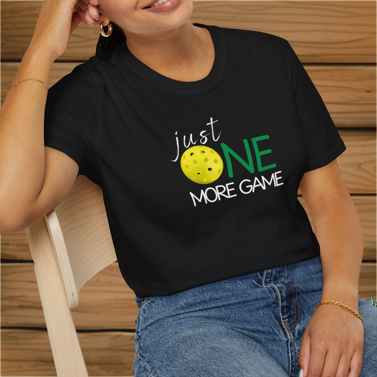 Just One More Game: Pickleball Unisex Softstyle T-Shirt