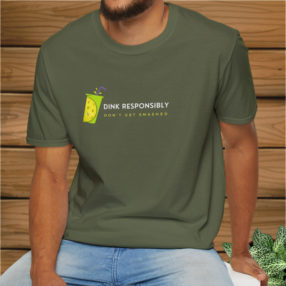 Dink Responsibly: Pickleball Unisex Softstyle T-Shirt