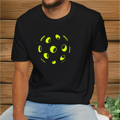 Pickleball Outline: Unisex Softstyle T-Shirt