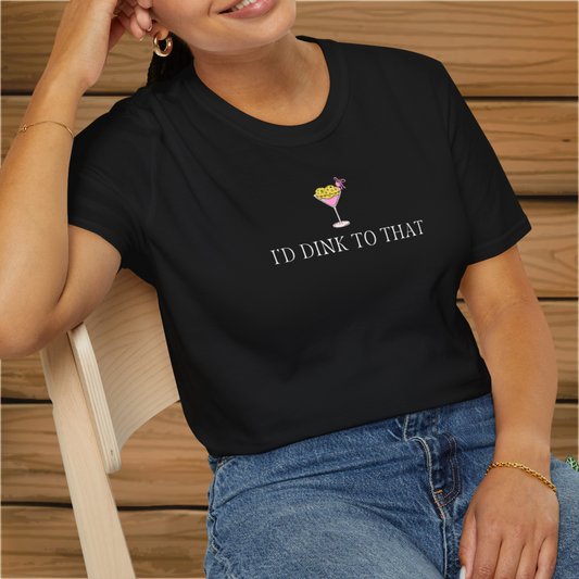 I'd dink to that: Pickleball Unisex Softstyle T-Shirt