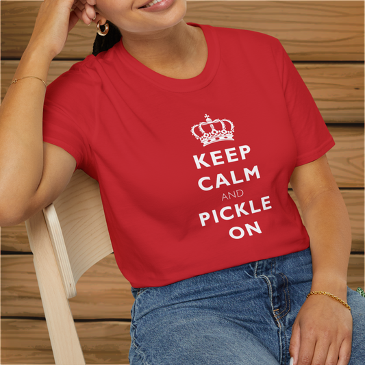 Keep Calm: Pickleball Unisex Softstyle T-Shirt