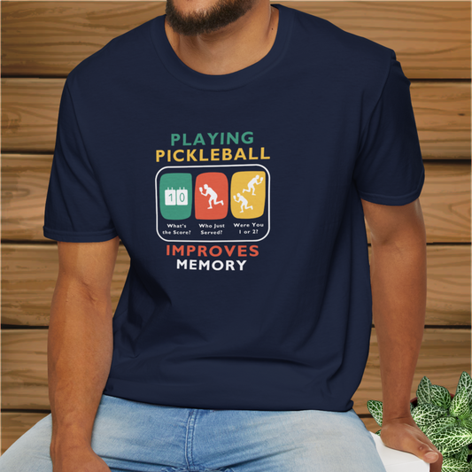 Pickleball Improves Memory: Unisex Softstyle T-Shirt