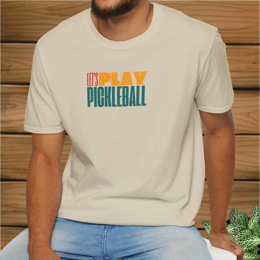 Let's Play Pickleball: Unisex Softstyle T-Shirt