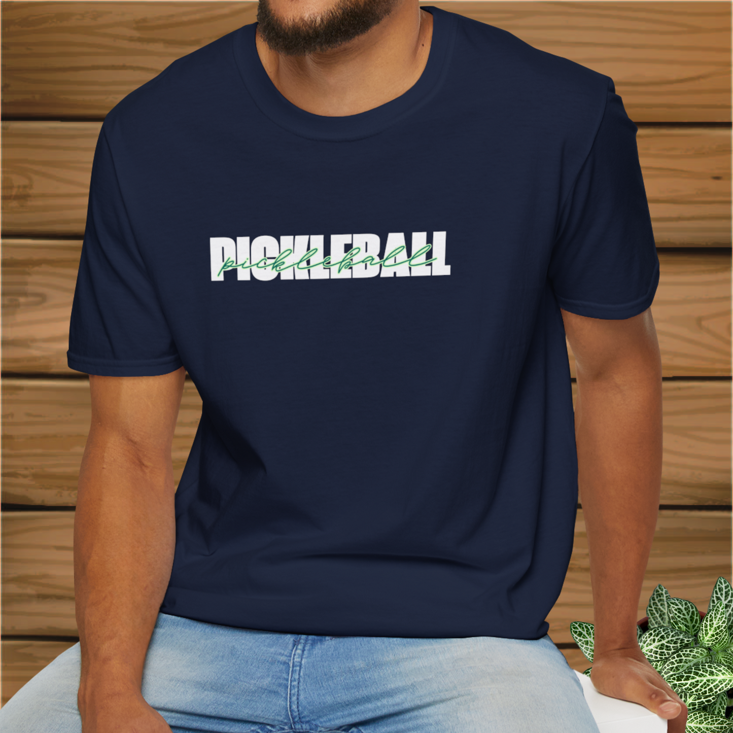 Pickleball Cursive: Unisex Softstyle T-Shirt