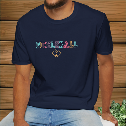 Pickleball Colors: Unisex Softstyle T-Shirt