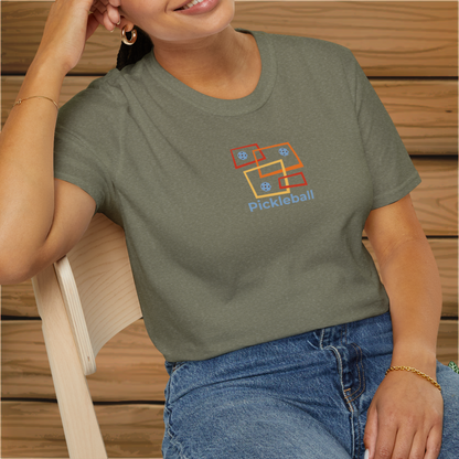 Pickleball Retro Boxes - Unisex Softstyle T-Shirt