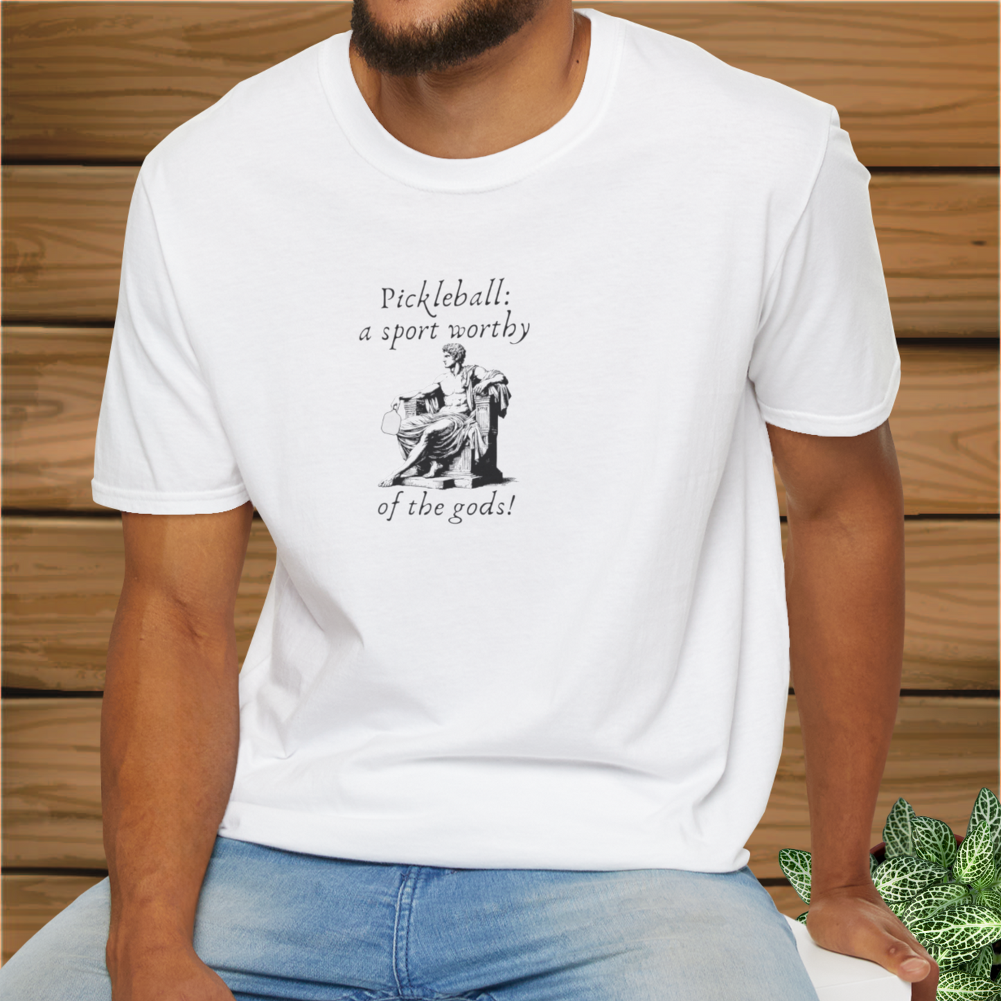 Worthy of the Gods: Pickleball Unisex Softstyle T-Shirt