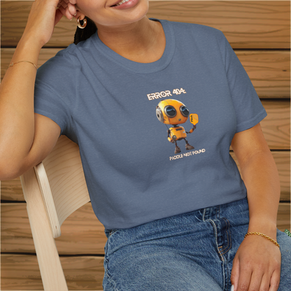 Paddle Not Found Pickleball Robot: Unisex Softstyle T-Shirt