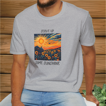 Serve Up Some Sunshine: Pickleball Unisex Softstyle T-Shirt