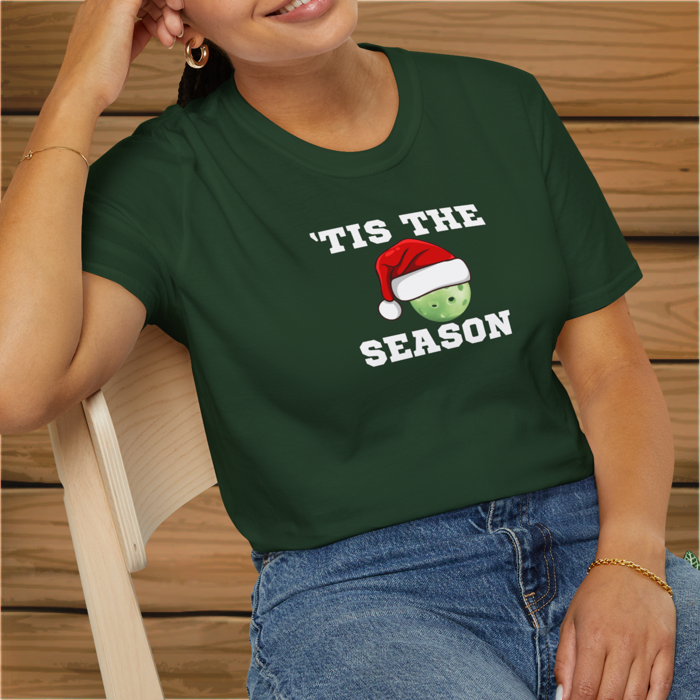 'Tis the Season: Pickleball Unisex Softstyle T-Shirt