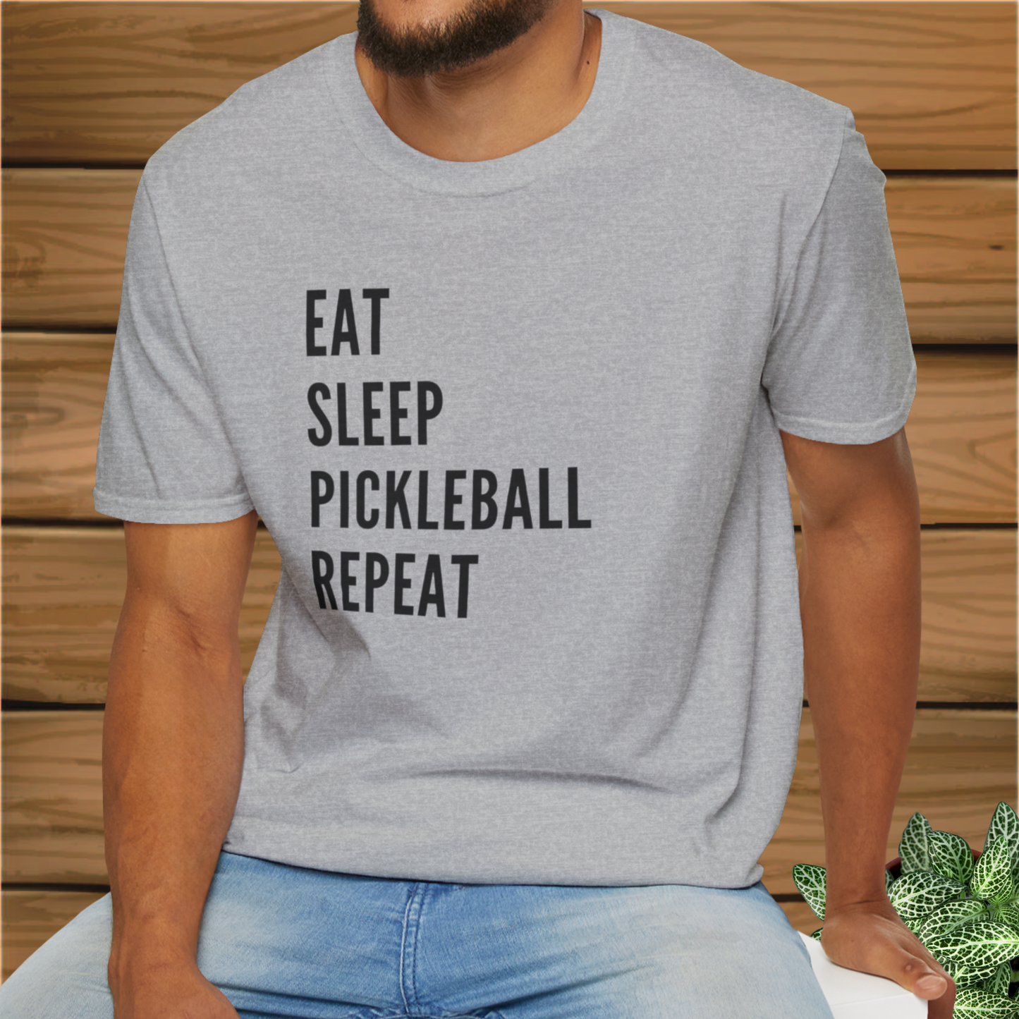 Eat Sleep Pickleball: Pickleball Unisex Softstyle T-Shirt