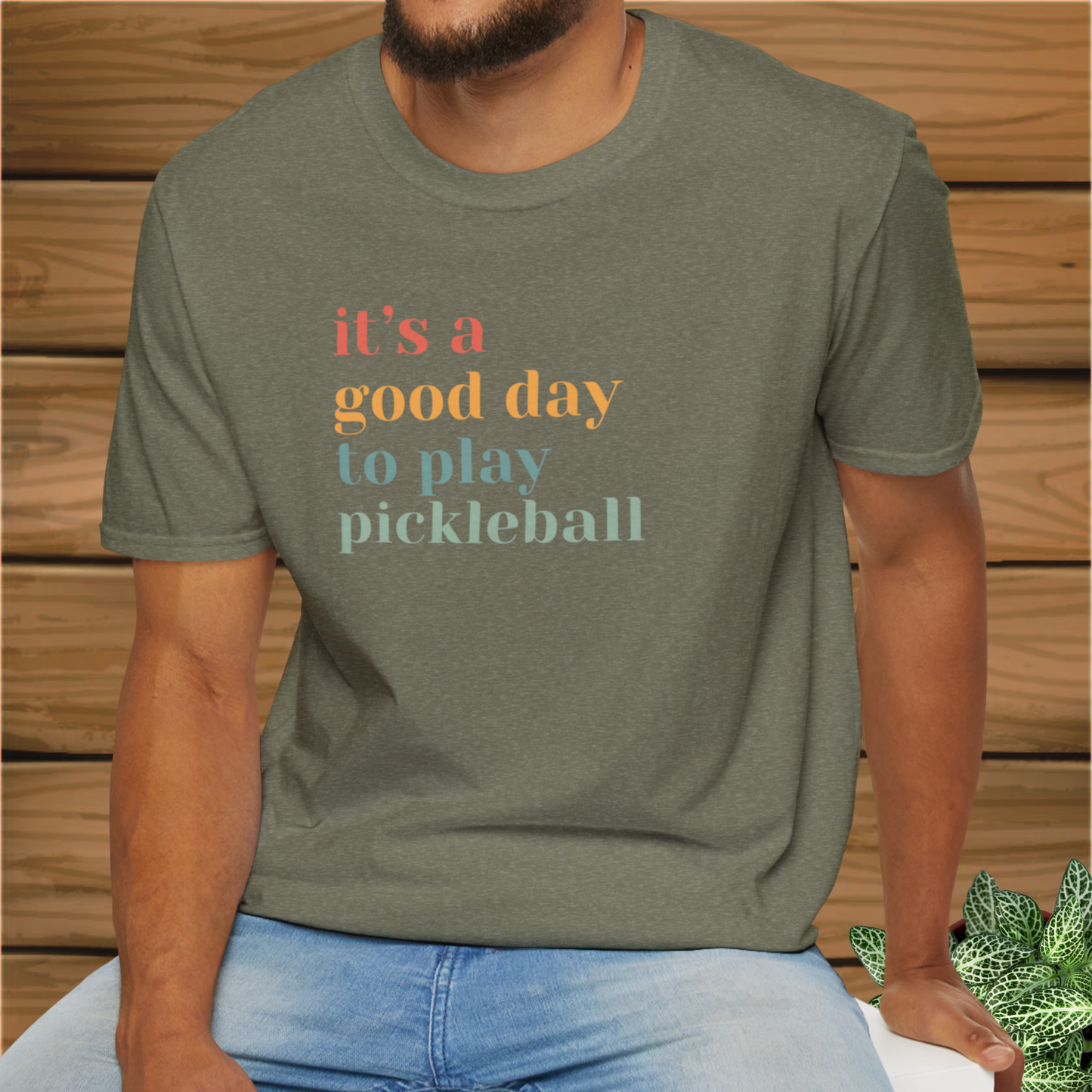 It's a Good Day to Play Pickleball: Unisex Softstyle T-Shirt