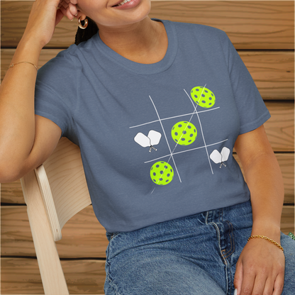 Pickleball Tic Tac Toe: Unisex Softstyle T-Shirt