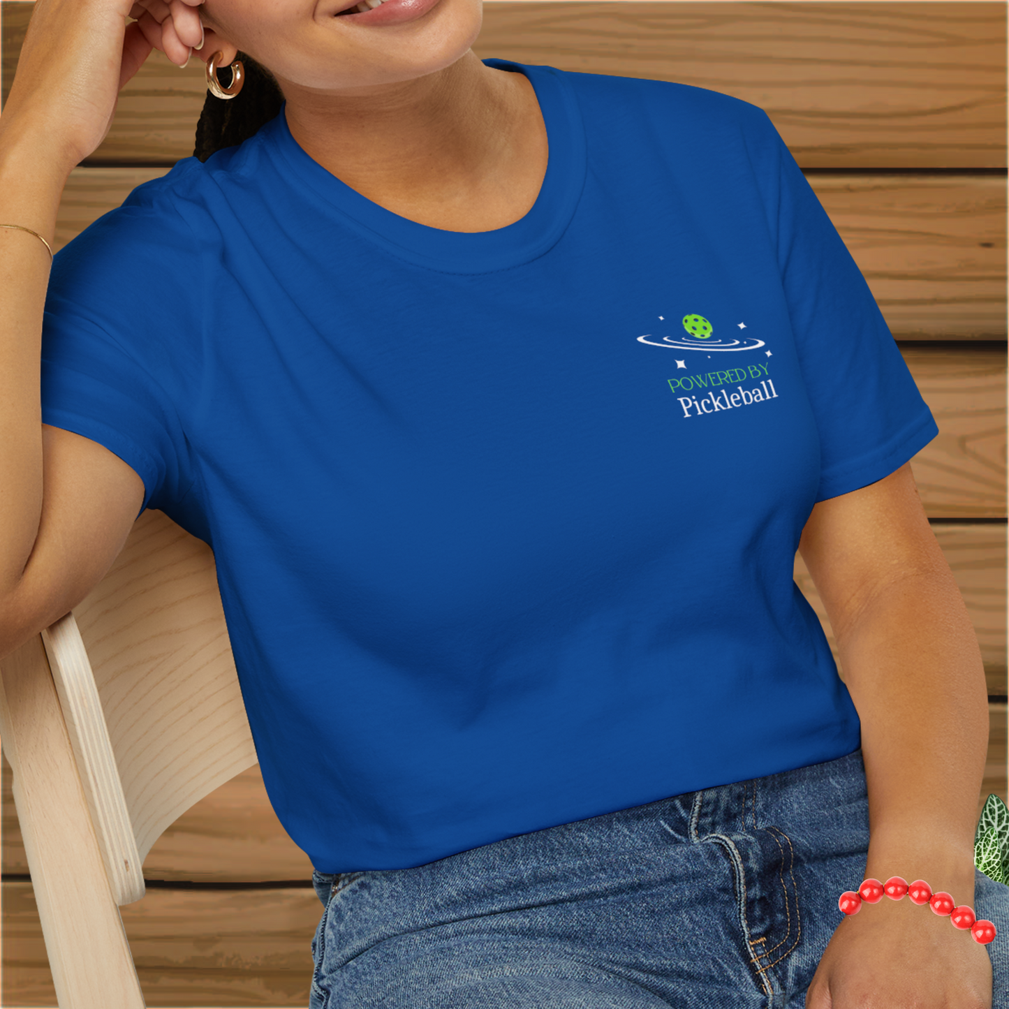 Powered by Pickleball: Unisex Softstyle T-Shirt