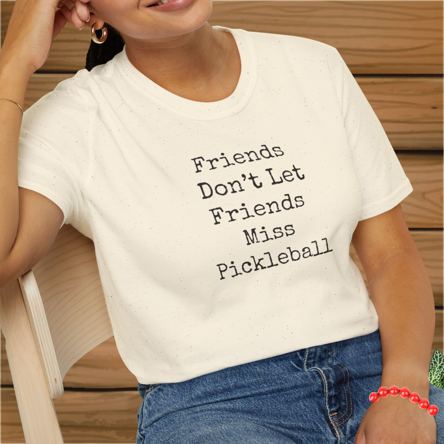 Friends Don't Let Friends Miss Pickleball: Unisex Softstyle T-Shirt