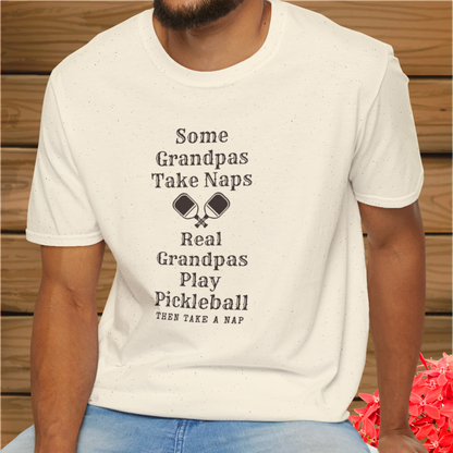 Grandpas Take Naps: Pickleball Unisex Softstyle T-Shirt