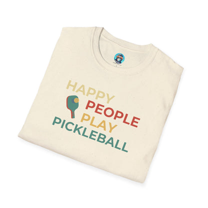 Happy People Play Pickleball: Unisex Softstyle T-Shirt