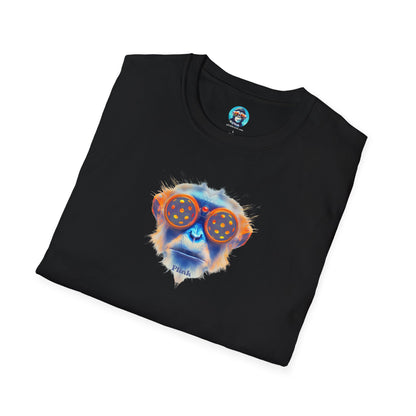 Zap the Chimp: Pickleball Unisex Softstyle T-Shirt