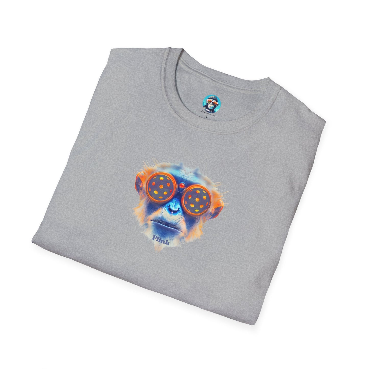 Zap the Chimp: Pickleball Unisex Softstyle T-Shirt